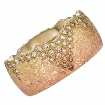 585 Ring Morgenröte mit 0,75 ct Brillanten.